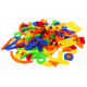 Set de magneți colorati pentru copii 3+ Jucărie educativă + Numere Litere Cifre Linii 128 el.