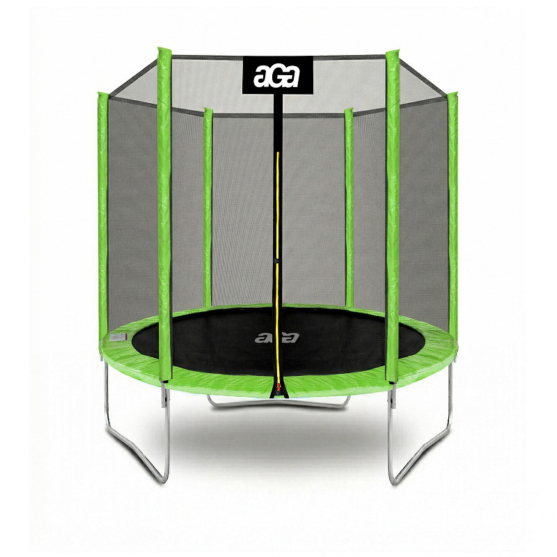 Trambulină Aga SPORT TOP 180 cm Verde deschis + plasă de protecție