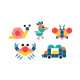 Puzzle din lemn Aga forme geometrice 180 de piese