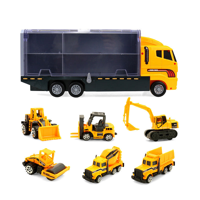 Camion Aga4Kids cu mașinuțe de construcție - 2.CALITATE