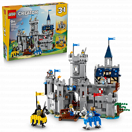 LEGO® Creator 31168 Castel medieval cu cai ?i cavaleri
