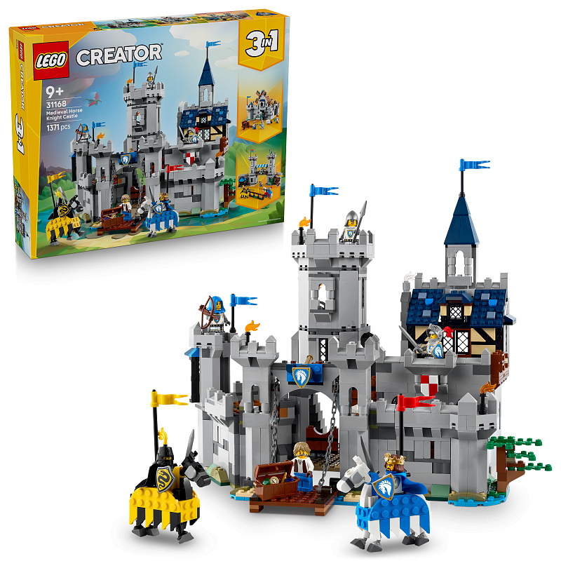 LEGO® Creator 31168 Castel medieval cu cai ?i cavaleri