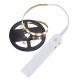 Detector de mișcare USB bandă LED 1M alb cald pe baterii