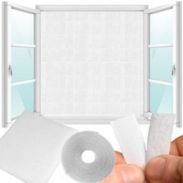 Plasă împotriva insectelor albă 1,5x1,3m plasă de țânțari ISO