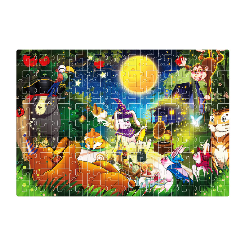 Puzzle pentru copii Aga4Kids Animale în pădure 216 piese