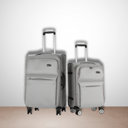 Set de valize de călătorie Aga Travel Gri deschis 2CZ052 - 2.CALITATE