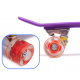 Aga Fiskeboard skateboard roți LED mov