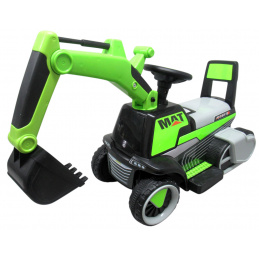 Excavator C3 verde pe baterie Muzică lumini LED