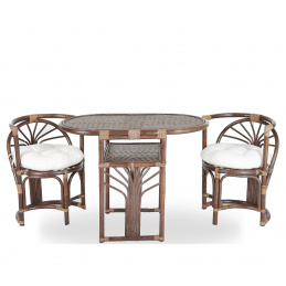 Set mobilier Aga Ratan VULPES Choco White