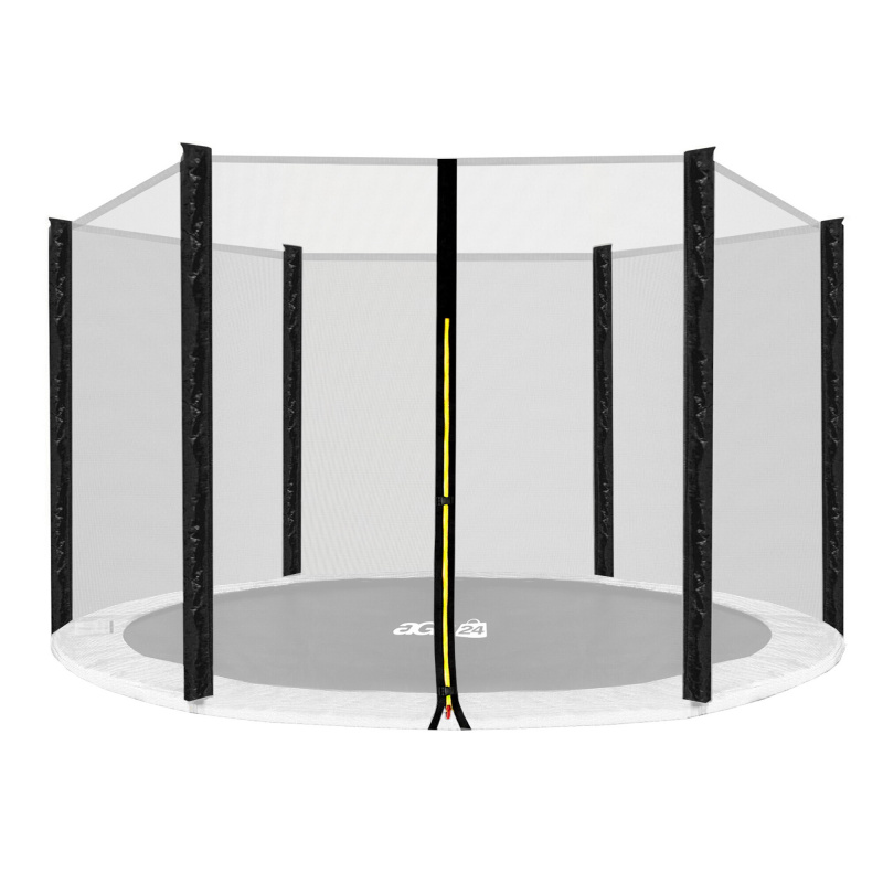Aga Plasă de protecție 366 cm pentru 6 stâlpi Plasă neagră / Neagră