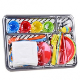 Set de vase din plastic + uscător 28 buc ZA4450 universal