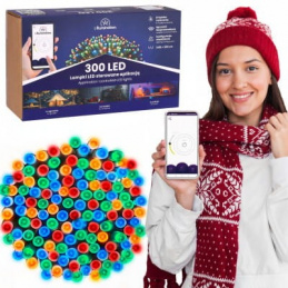 Lămpițe de Crăciun 300 LED - multicolor - controlate prin aplicație