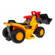 Buldozer pe baterii pentru copii Călăreț + cască + cupă mobilă + sunete