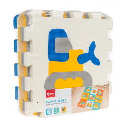 Covor din 9 puzzle-uri Vehicule pentru copii 10m+ Spumă EVA + Puzzle vehicule mașini + Asamblare figuri 3D