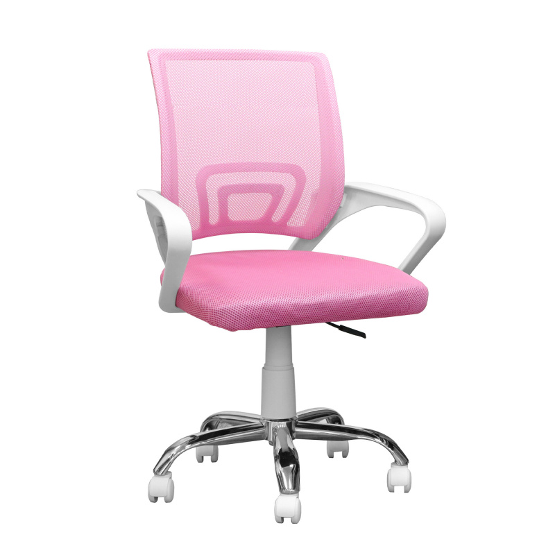 Scaun de birou Aga MR2081 Alb - Roz.