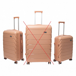 Aga Travel Set de valize de călătorie Roz pudrat, măr. M + S, 6CZ017 - CALITATEA a II-a