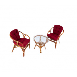 Set mobilier Aga Ratan SITA Honey Maroon