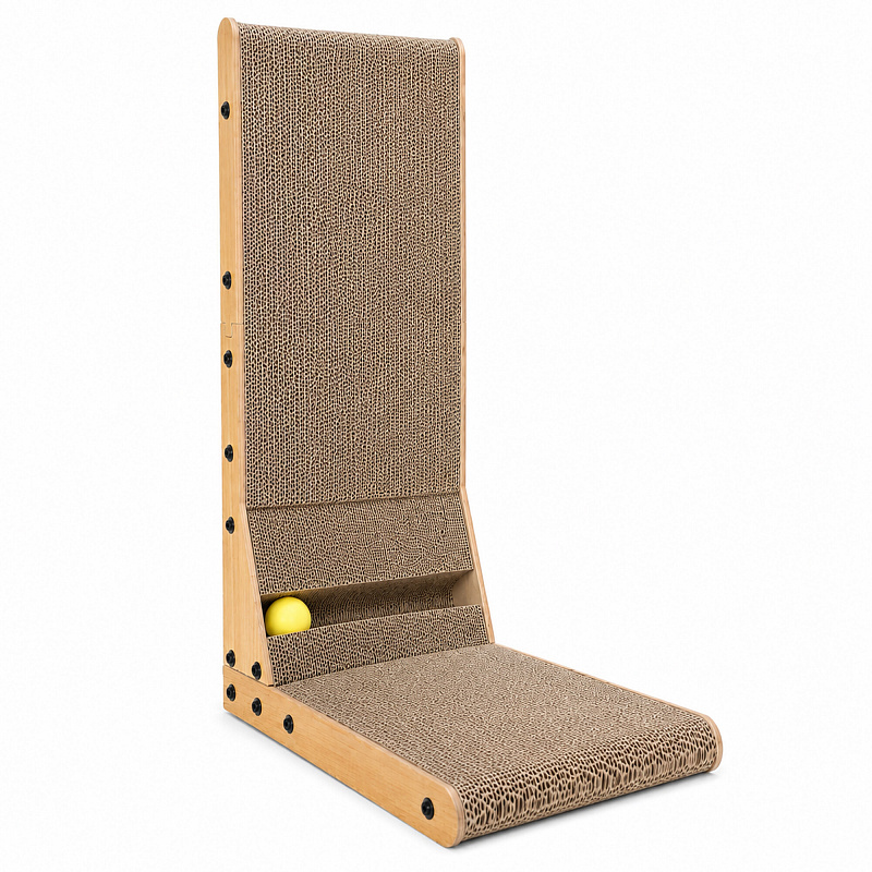 Aga carton de zgâriat pentru pisici 60x40x25 cm
