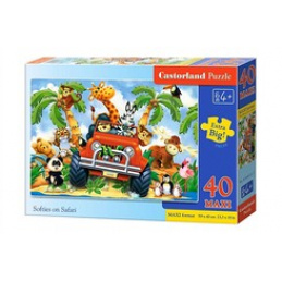 Puzzle 40 buc. MAXI Softies on Safari universal
