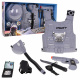 Set pilot pentru copii 3+ Pistol interactiv + cască reglabilă + vestă cu mască de oxigen + accesorii