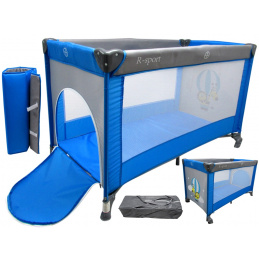 Pătuț pliabil de călătorie K1 Albastru-gri R-SPORT Tarc