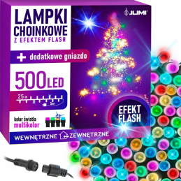 Luminile pentru bradul de Crăciun 500 LED multicolore FLASH