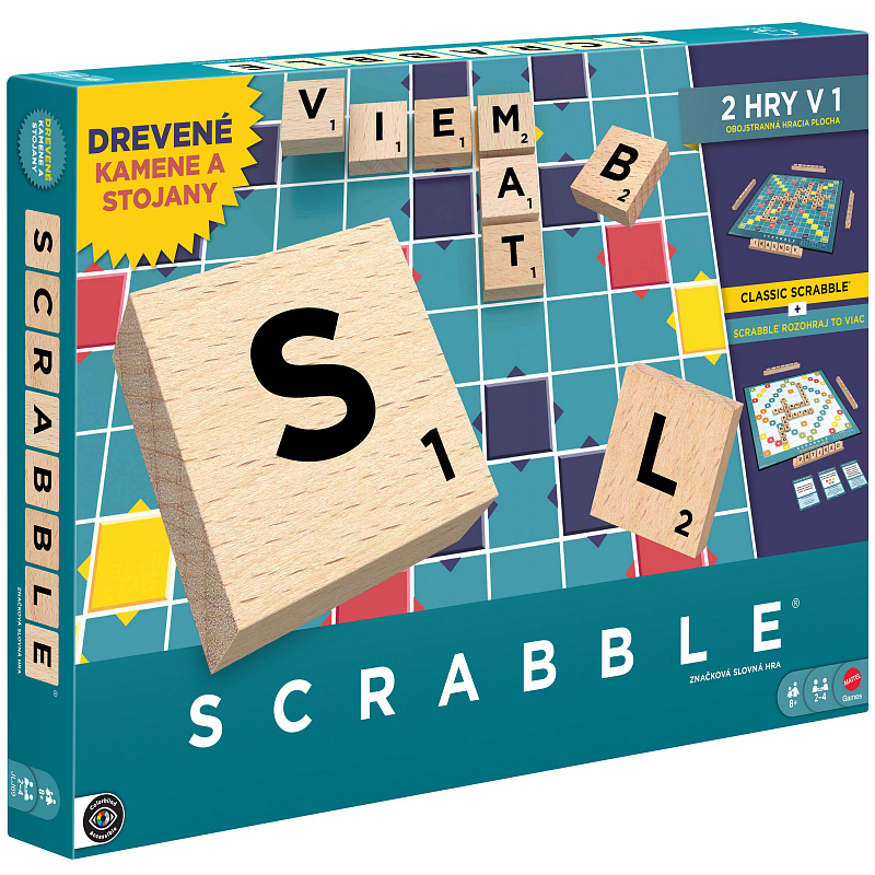 Scrabble Ediție din lemn slovacă JLJ69