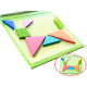 Puzzle magnetice 3D pentru copii Aga - Blocuri Tangram