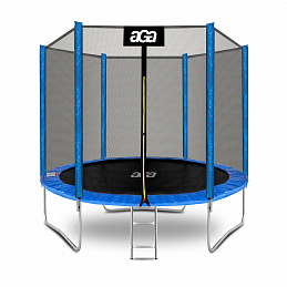 Aga SPORT TOP Trambulină 250 cm Albastră + plasă de protecție + scară