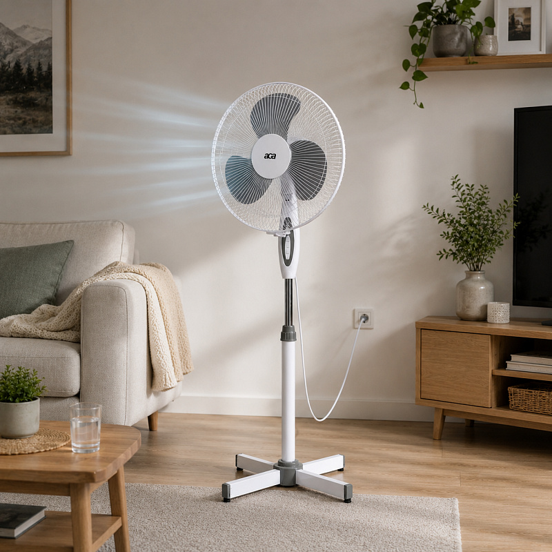 Aga Ventilator de uz casnic 43 cm Alb - VENBILY - CALITATEA II