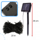 Aga Șir de lumini solare 20 m 200 LED Alb cald