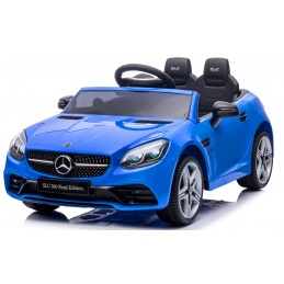 Mercedes SLC 300 albastru Roți din spumă Eva, scaun moale Licență Baterie litiu-ionică