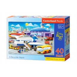 Puzzle 40 buc. MAXI O zi la aeroport universal