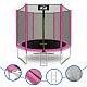 Aga SPORT TOP Trambulină 250 cm Roz + plasă de protecție + scară