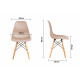 Scaun de dining Aga Bej