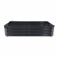 Aga Strat ridicat 140x60x30 cm oțel galvanizat Negru