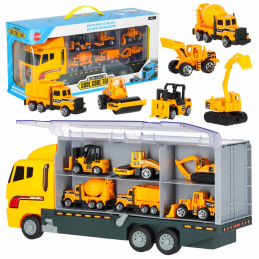 Aga Transporter + mașini metalice utilaje de construcții