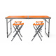 Set pliabil de camping Aga Portocaliu