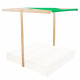 Aga Acoperiș pentru nisipar pentru copii 120x120 cm Verde