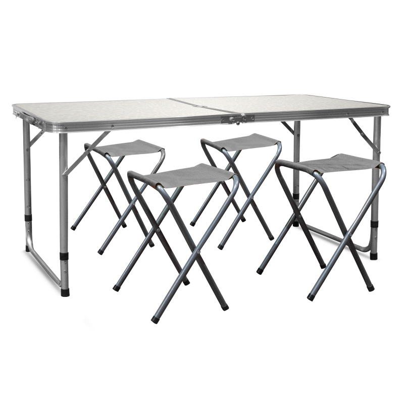 Aga Set pliabil de camping Alb