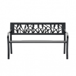 Bancă de grădină din metal Aga 125x53x77 cm