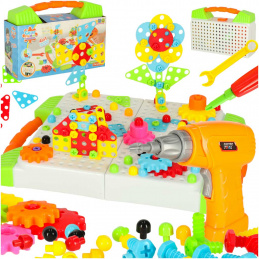 Aga Mozaic puzzle pentru copii cu șurubelniță 181 piese