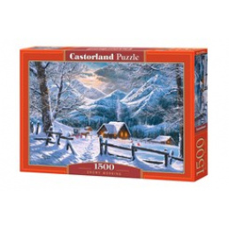 Puzzle CASTORLAND 1500 piese - Dimineață înzăpezită