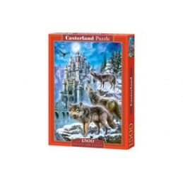 Puzzle 1500 buc. Wolves and Castle universal