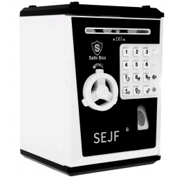 Seif pușculiță pentru copii 3+ negru Economisirea banilor + Învățarea antreprenoriatului