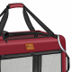 Tresko Cușcă de transport pentru câini și pisici 83x58x58 cm Roșu