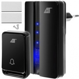 Sonerie wireless neagră Malatec 23371 universală