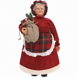 Figurină de Crăciun Doamna Moș Crăciun - 60 cm