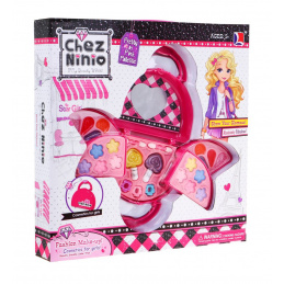 Set de machiaj Geantă extensibilă pentru copii 5+ Produse cosmetice pentru ochi, buze, unghii