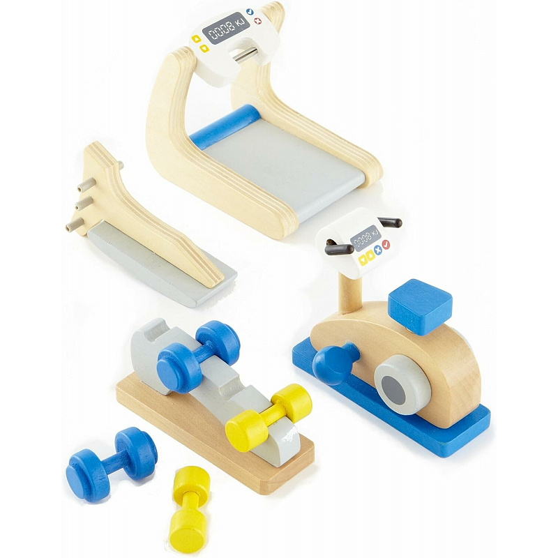 Aga4Kids Accesorii pentru căsuța de păpuși - aparate de fitness